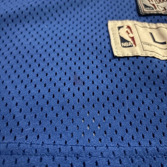 Adidas NBA Mens Size Large Blue Skyline Nuggets Jersey #55 Mutombo *Flaws - Picture 7 of 9